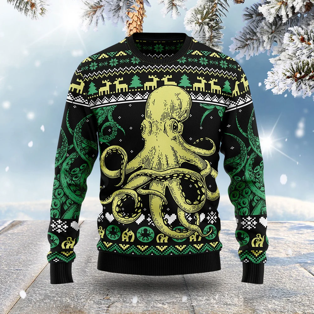 green octopus funny adult christmas sweaters cool xmas clothes cool.webp green octopus funny adult christmas sweaters cool xmas clothes cool.webp
