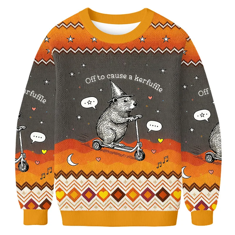 groundhog scooter ugly sweater funny animal clothing gift forraccoon.webp groundhog scooter ugly sweater funny animal clothing gift forraccoon.webp
