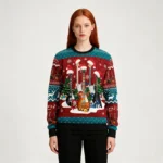 Guitar Christmas Ugly Sweater Holiday Clothing