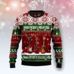 Guitar Gimme The Beat Ugly Christmas Sweater H