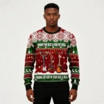 Guitar Gimme The Beat Ugly Christmas Sweater H