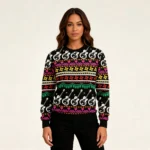Guitar Graphic Ugly Christmas Sweater Festive