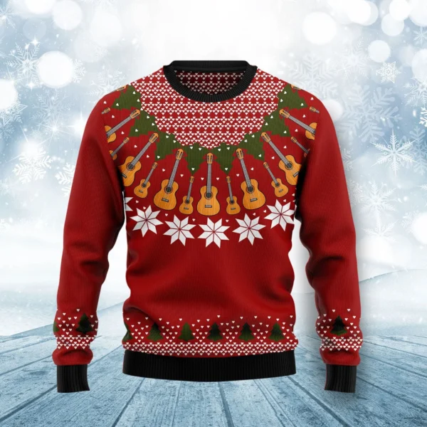 guitar lover ugly christmas sweater xmas apparel unique christmas.webp