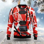 Guitar Ugly Christmas Sweater Musical Instrume