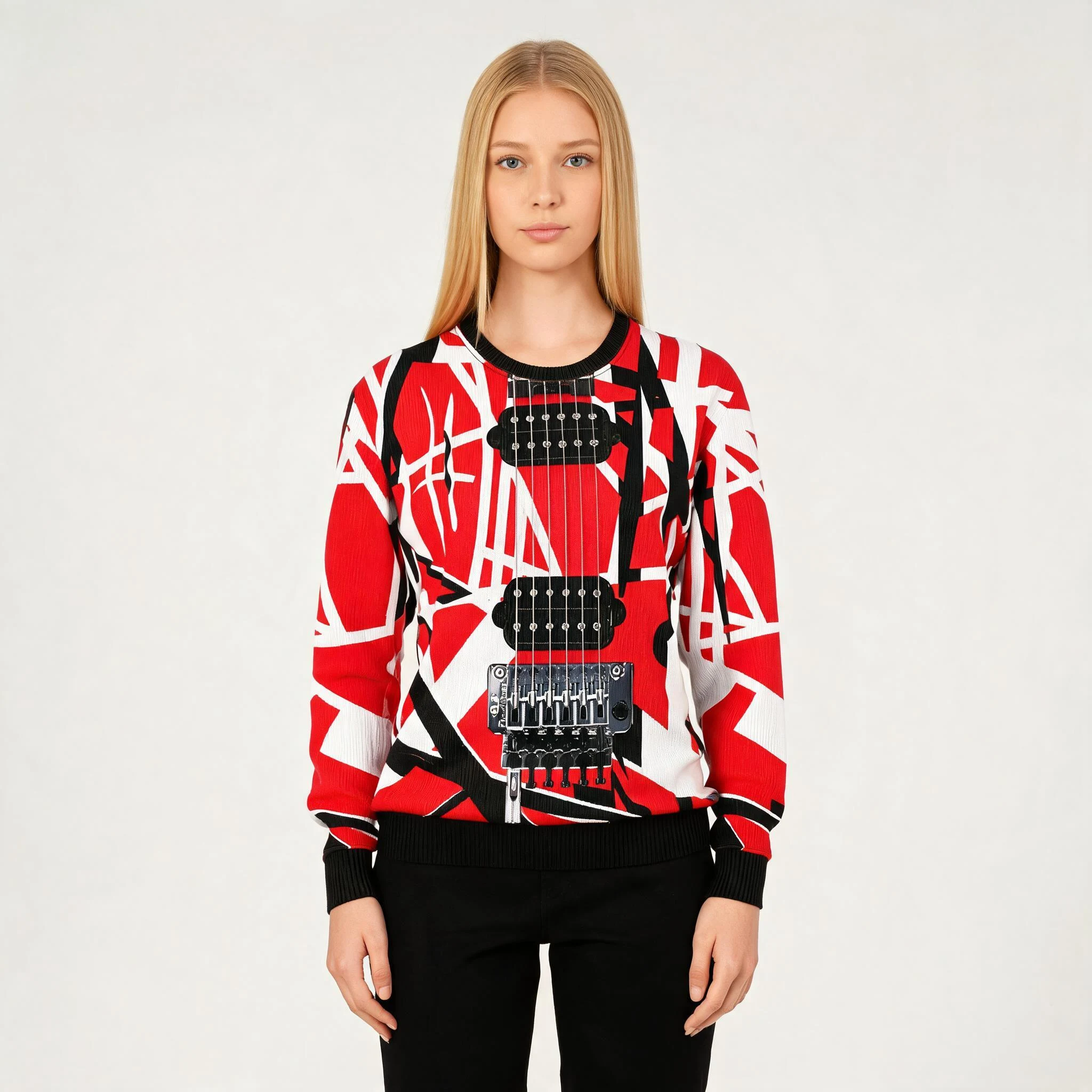 Guitar Ugly Christmas Sweater Musical Instrume Guitar Ugly Christmas Sweater Musical Instrume