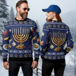 Hanukkah Menorah Christmas Ugly Sweater Holida