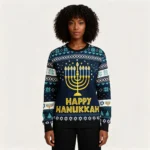 Happy Hanukkah Ugly Christmas Sweater Christma
