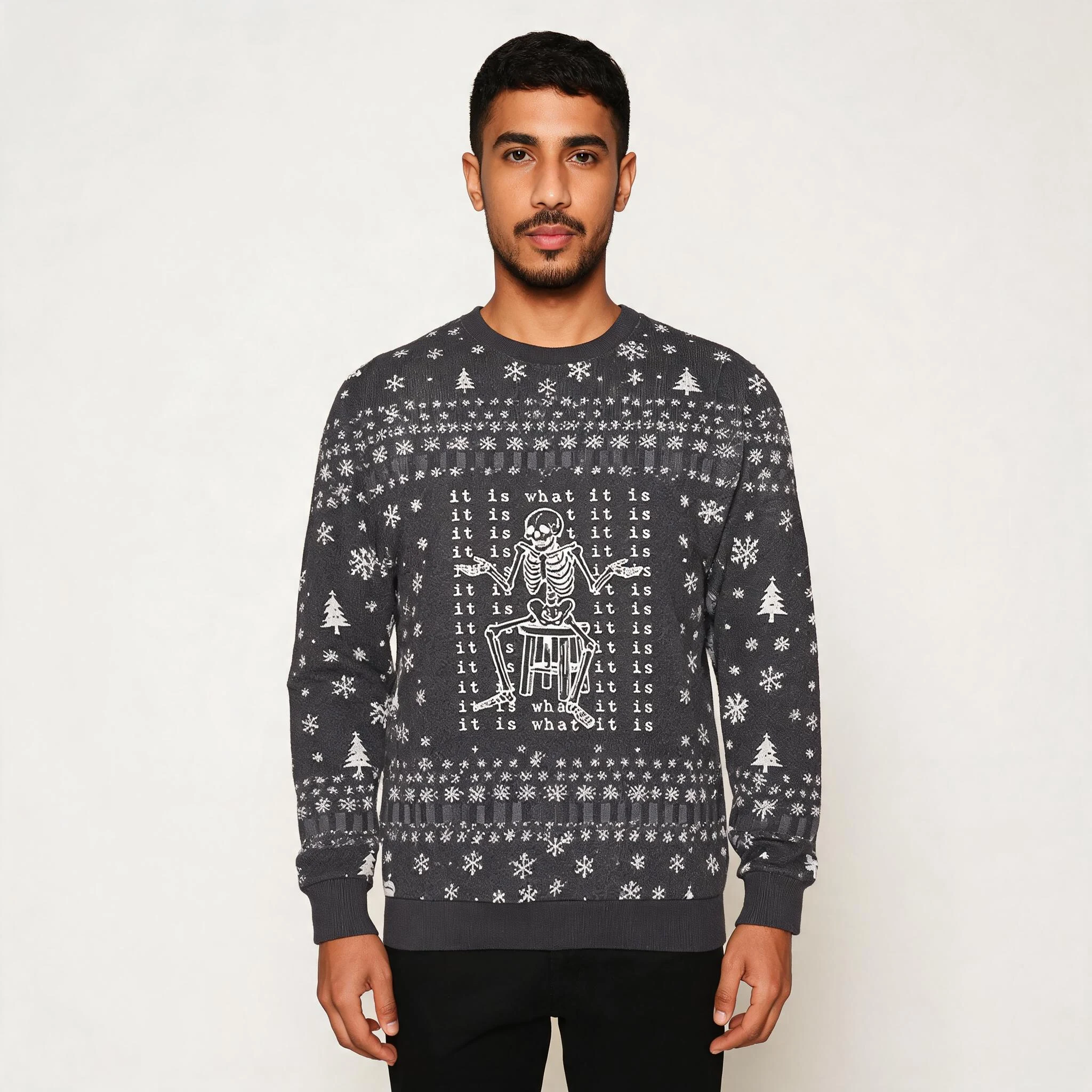 Helpless Skeleton Christmas Ugly Sweater Best Helpless Skeleton Christmas Ugly Sweater Best