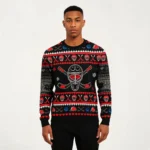 Hockey Puck Christmas Ugly Christmas Sweater W