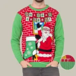 Holiday Cheers Santa Ugly Christmas Sweater Fu