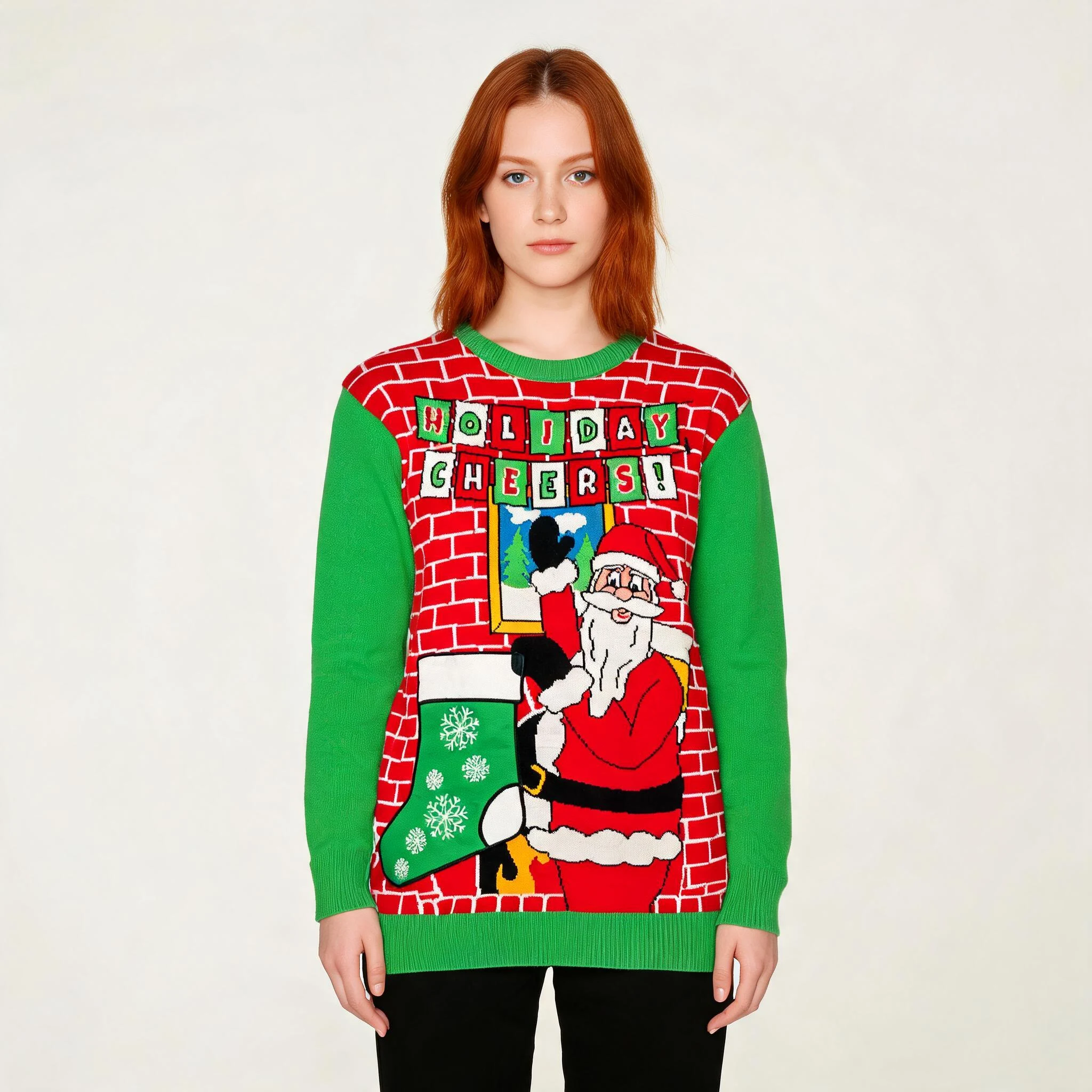 Holiday Cheers Santa Ugly Christmas Sweater Fu Holiday Cheers Santa Ugly Christmas Sweater Fu