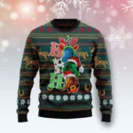 Horse Ho Ho Ho Ugly Christmas Sweater Warm Clo