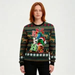 Horse Ho Ho Ho Ugly Christmas Sweater Warm Clo