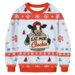 Humorous Thumbs Up Cow Christmas Ugly Sweater Xmas Apparel Cool