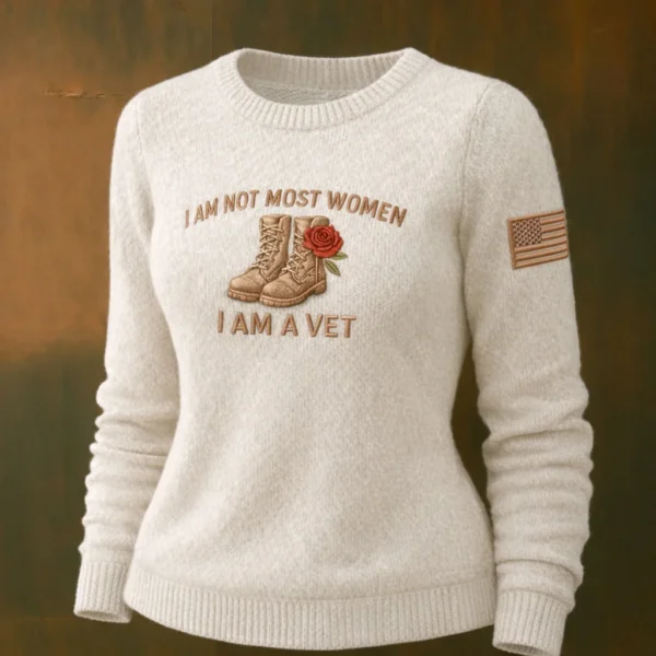 i am not most women i a vet sweater female vet apparel gift for mom.webp