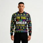 I Am The Rainbow Sheep Of Family Ugly Christma