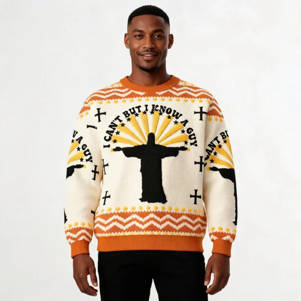I Can’t But I Know A Guy Ugly Sweater Christia
