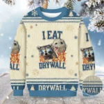 I Eat Drywall Christmas Ugly Sweater Animal Th
