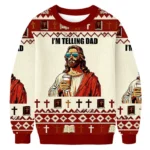I’m Telling Dad Ugly Sweater Christian Themed