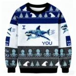 I Shark You Christmas Ugly Sweater Winter Clot