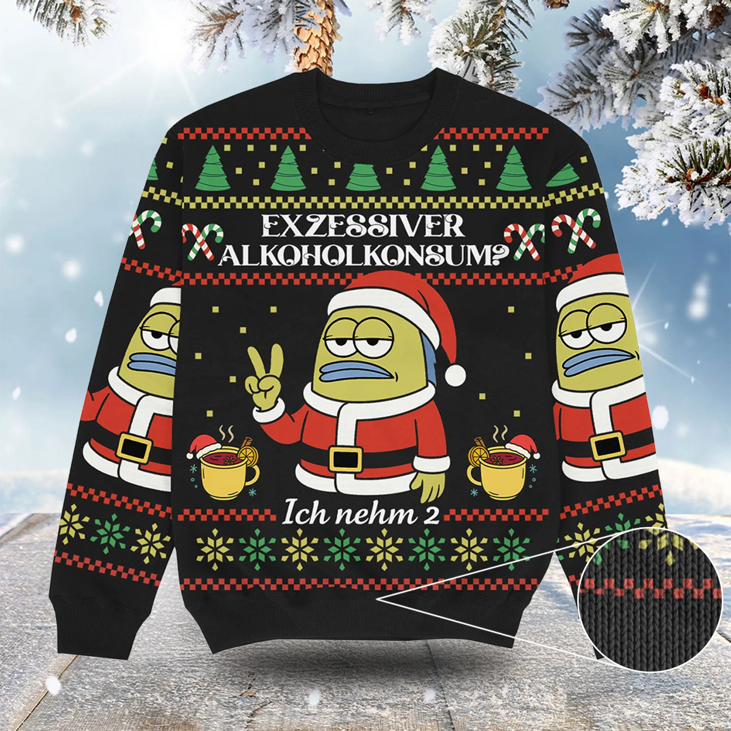 ich nehm 2 christmas ugly sweater merry xmas apparel secret santa.webp ich nehm 2 christmas ugly sweater merry xmas apparel secret santa.webp