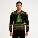 Into The Forest I Go Camping Ugly Christmas Sw
