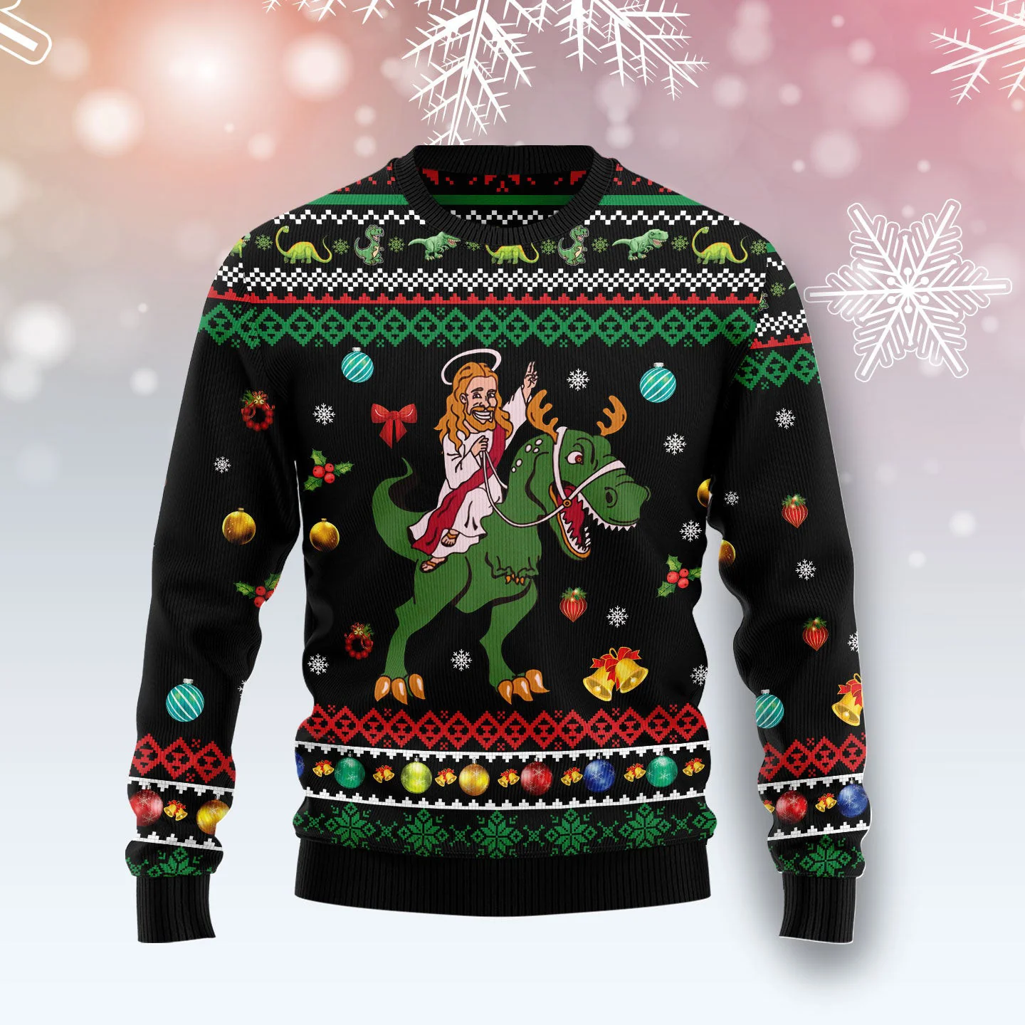 jesus christmas ugly christmas sweater dinosaur design cold weather.webp jesus christmas ugly christmas sweater dinosaur design cold weather.webp