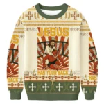 Jesus Has Your Back Ugly Sweater Jesus Apparel
