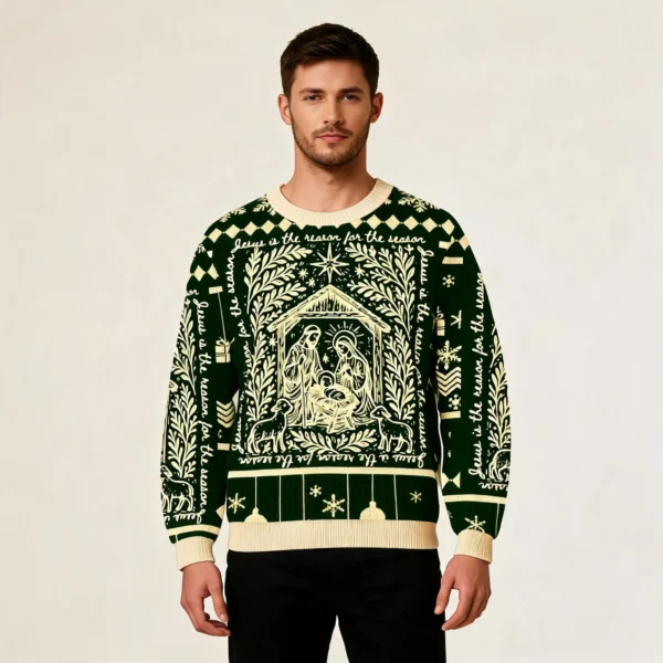 Jesus Was Born In This Season Christmas Ugly S