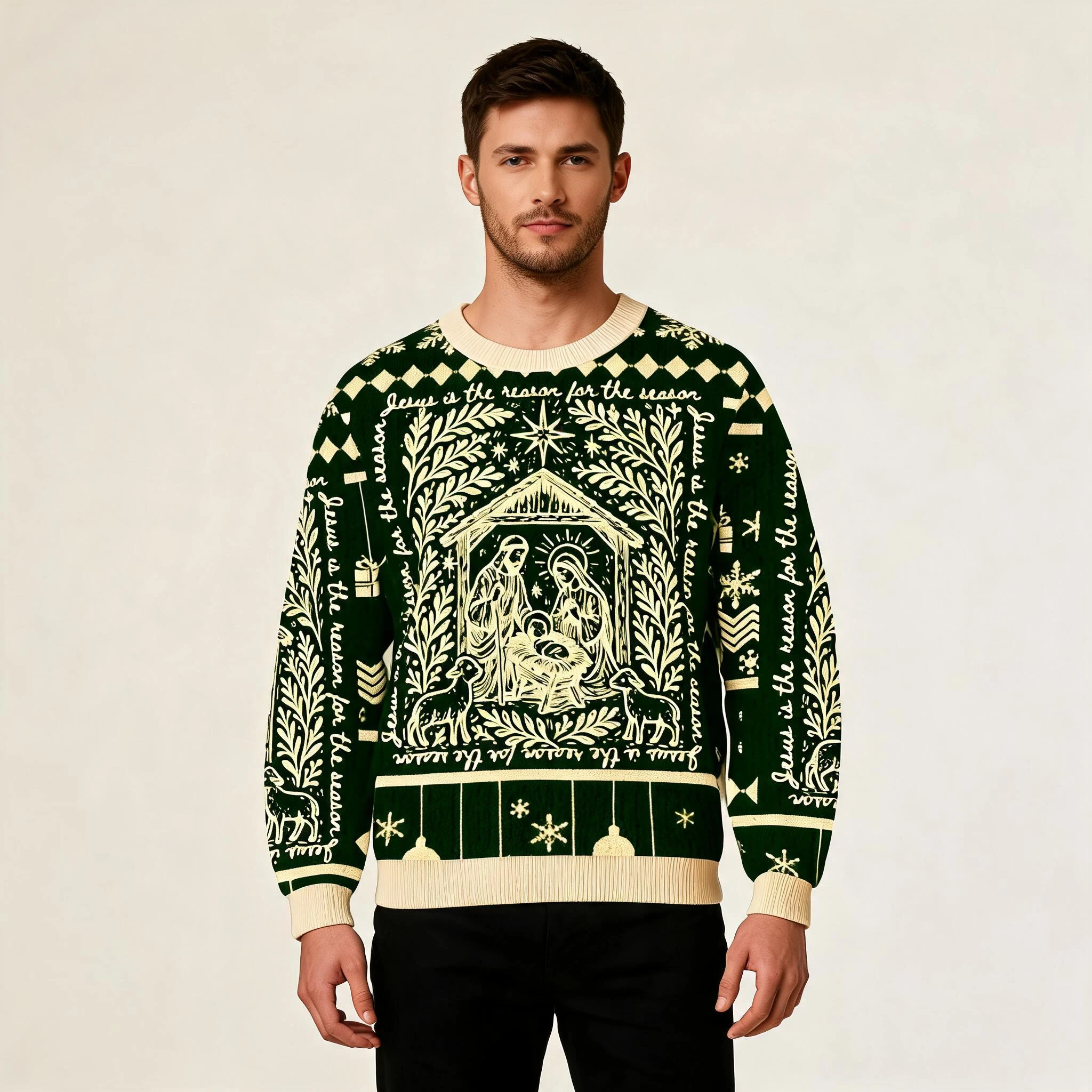 Jesus Was Born In This Season Christmas Ugly S Jesus Was Born In This Season Christmas Ugly S