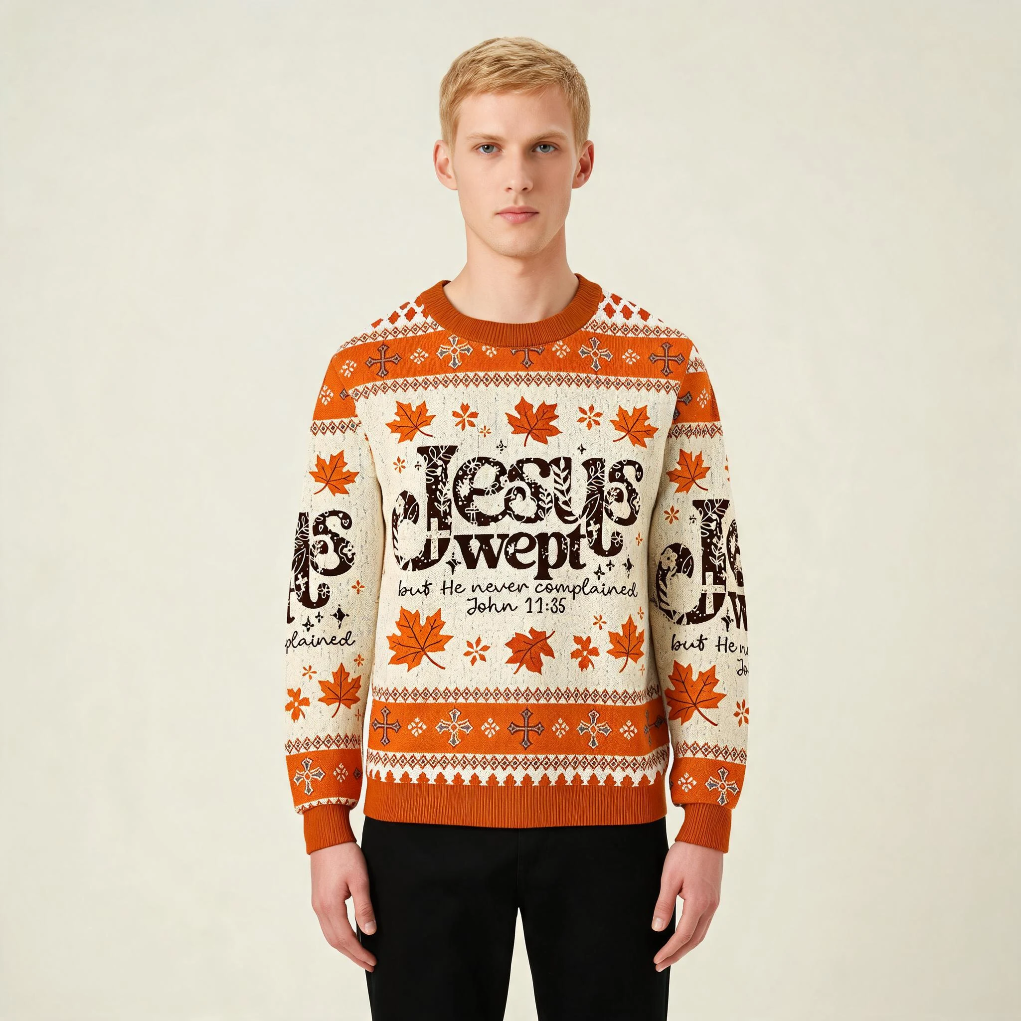 Jesus Wept Ugly Sweater Atumn Vibe Christian C Jesus Wept Ugly Sweater Atumn Vibe Christian C