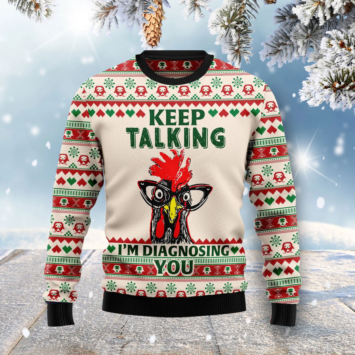 keep talking im diagnosing you chicken ugly christmas sweater.webp keep talking im diagnosing you chicken ugly christmas sweater.webp
