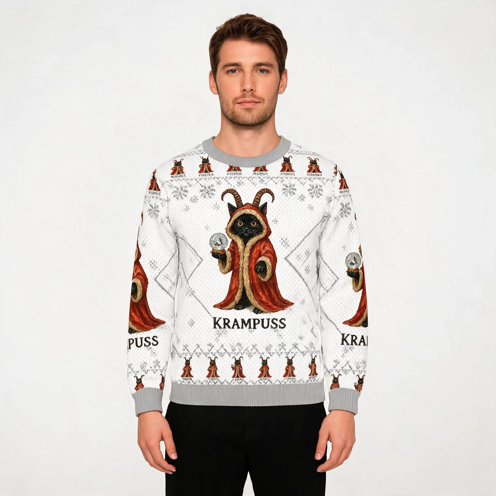 Krampuss Funny Christmas Ugly Sweater Holiday Krampuss Funny Christmas Ugly Sweater Holiday
