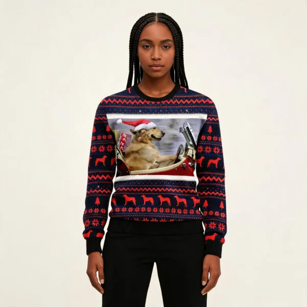 Labrador Retriever Ride Ugly Christmas Sweater