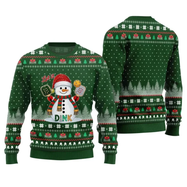 let it dink pickleball ugly christmas sweater popular holiday gift.webp