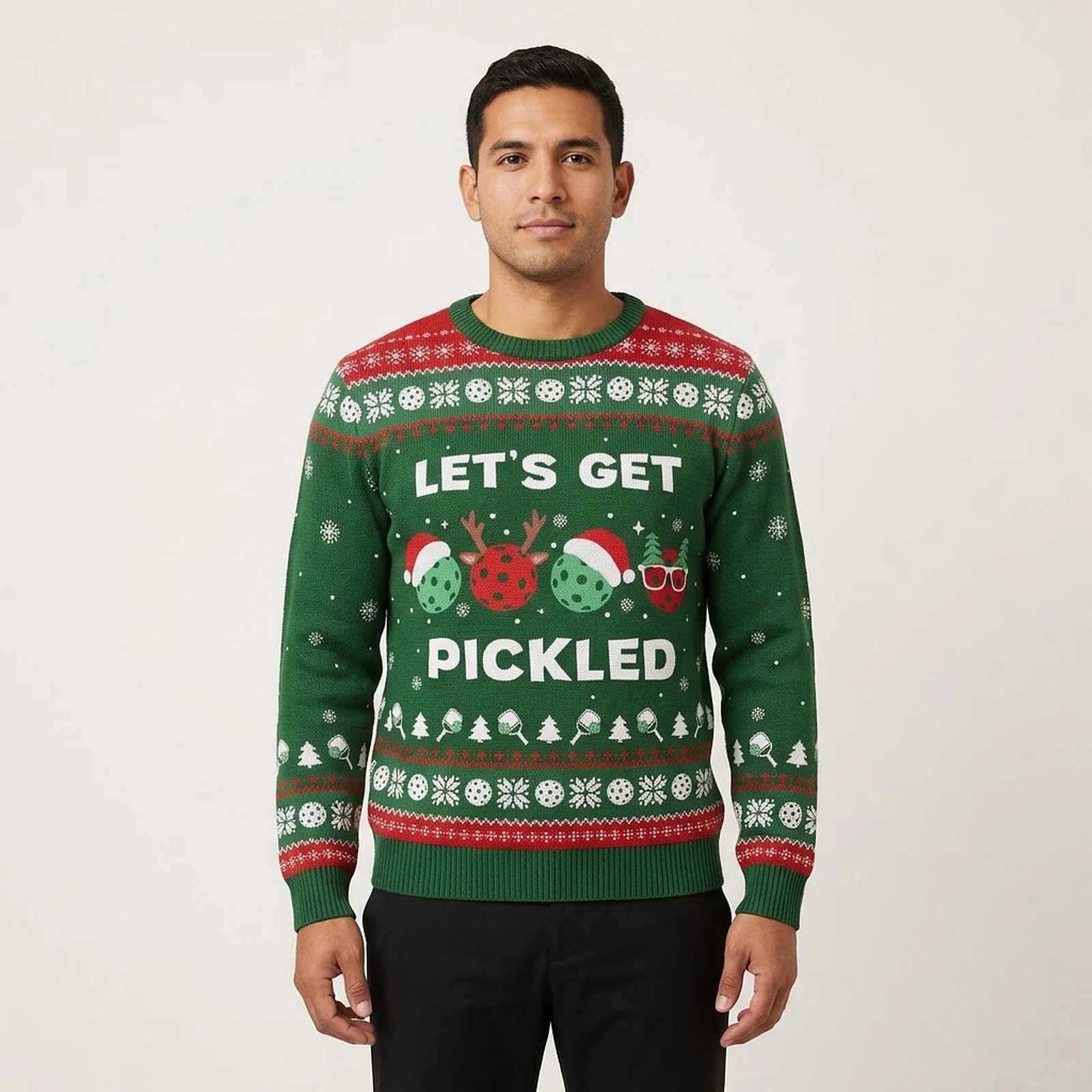 Lets Get Pickled Funny Pickleball Ugly Christm Lets Get Pickled Funny Pickleball Ugly Christm