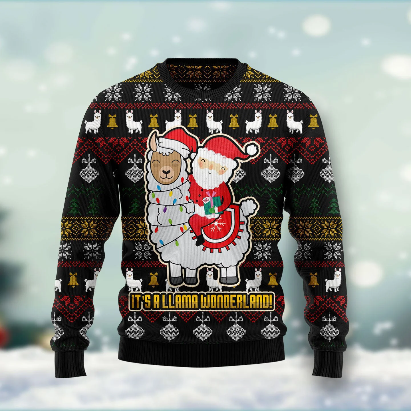 llama and santa ugly christmas sweater cute christmas sweaters santa.webp llama and santa ugly christmas sweater cute christmas sweaters santa.webp