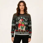 Llama Fa La La La Christmas Ugly Sweater Chris