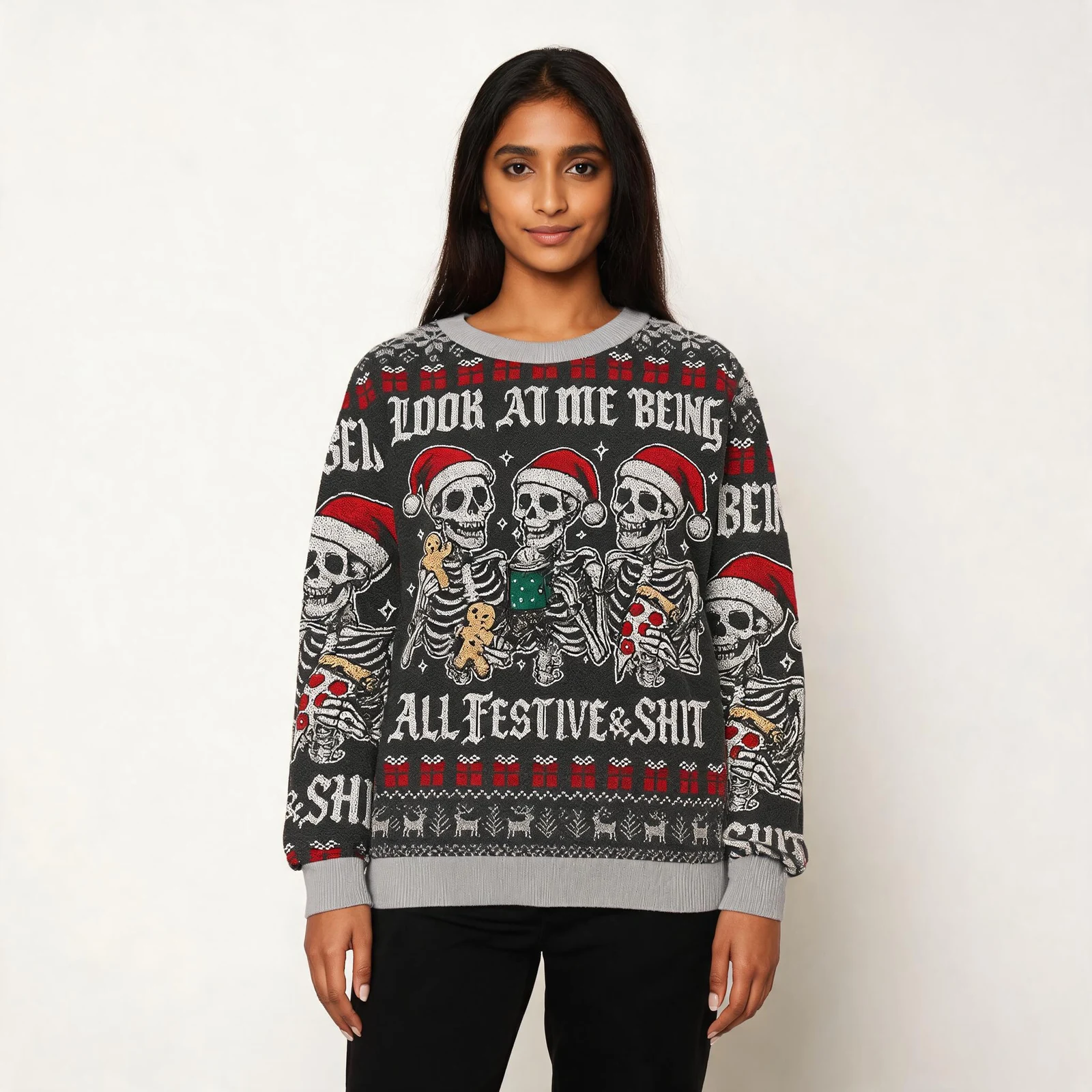 Look At Me Being Festive Skeleton Christmas Ug Look At Me Being Festive Skeleton Christmas Ug
