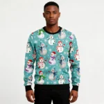 Love Snowman Ugly Christmas Sweater Festive Cl