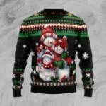 Lovely Snowman Ugly Christmas Sweater Winter C