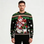 Lovely Snowman Ugly Christmas Sweater Winter C