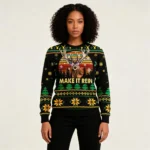 Make It Rein Ugly Christmas Sweater Animal The