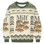 Man I Love Fish Ugly Sweater Animal Themed Tre
