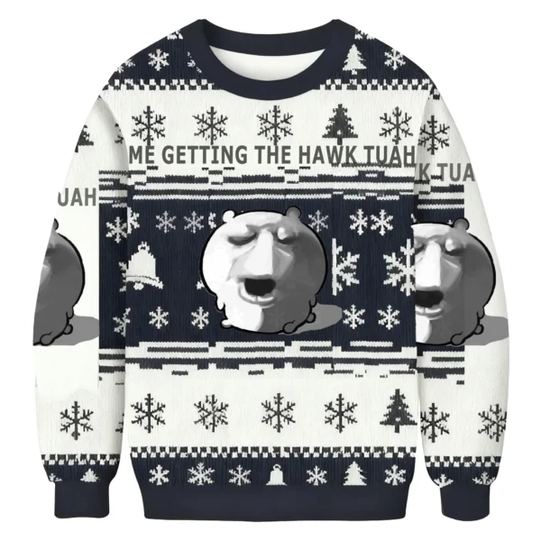 me getting the hawk tuah funny meme ugly sweater festive wear.webp