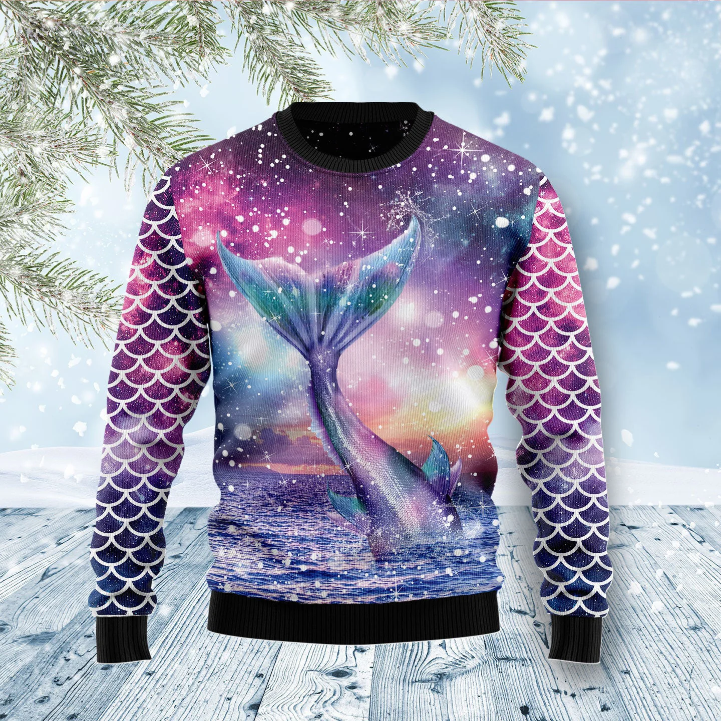 mermaid soul ugly christmas sweater casual christmas party outfits.webp mermaid soul ugly christmas sweater casual christmas party outfits.webp