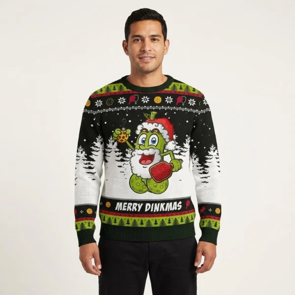 Merry Dinkmas Pickleball Christmas Sweater Com