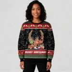 Merry Horsemas Ugly Christmas Sweater 2024 Xmas Matching Clothing