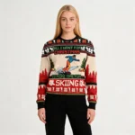 More Time For Skiing Ugly Christmas Sweater Ho