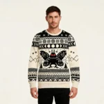 Mothman Moon Christmas Ugly Sweater Christmas